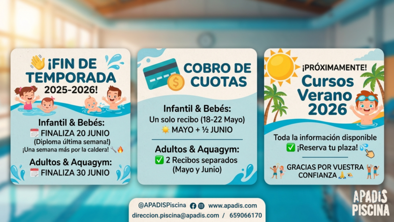 Fin temporada PISCINA 2026